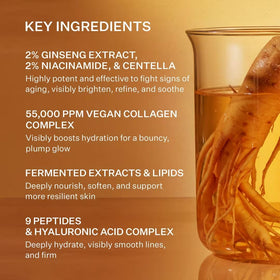 Peach & Lily Glass Skin Ginseng Collagen Mask ingredients list