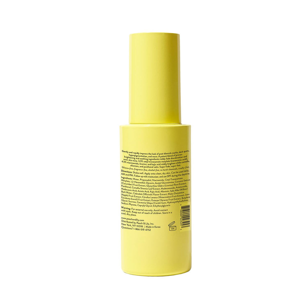 Peach Slices Super Fade Discoloration Serum packaging side view