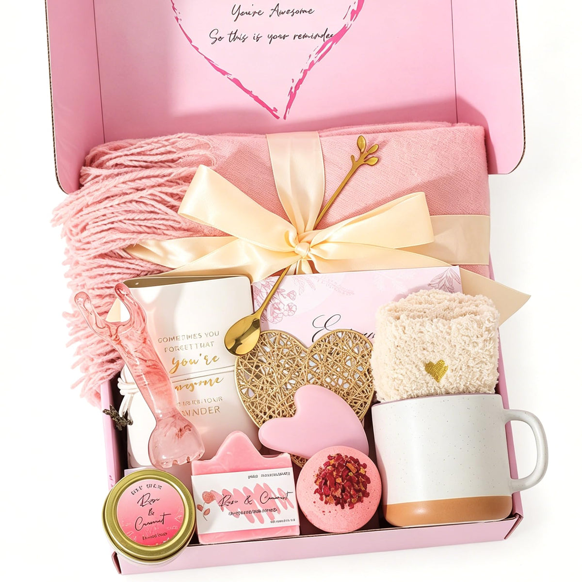 peacoeye Spa Relaxation Gift Set front view with elegant packaging