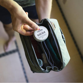Peak Design Wash Pouch with toothbrush sleeve open