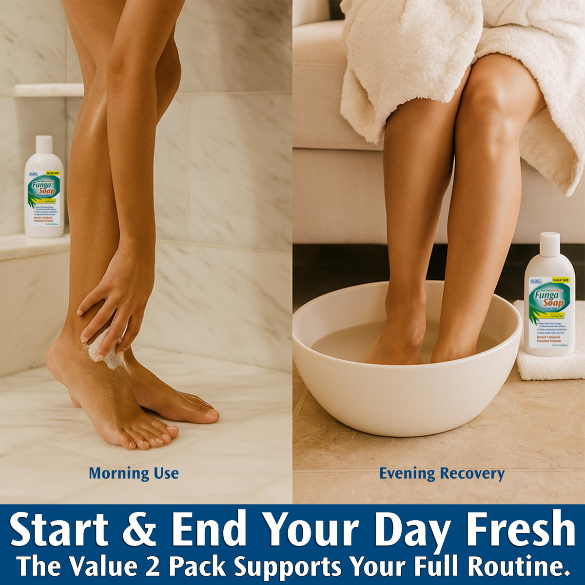 Pedifix FungaSoap Cleansing Wash back view
