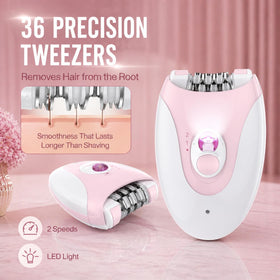 Pegiqioo Epilator in use on leg with smooth skin