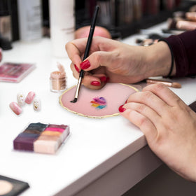 Pengxiaomei nail art palettes showcasing mixed colours