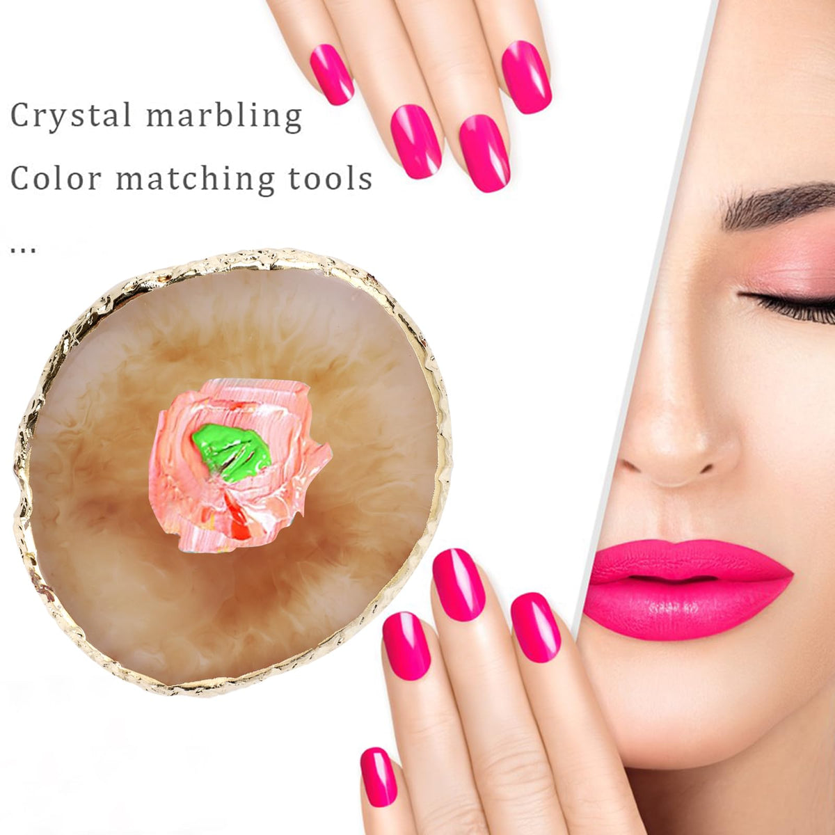 Pengxiaomei Resin Nail Palette set packaging