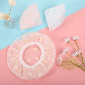 Pengxiaomei shower cap folded and packed for travel