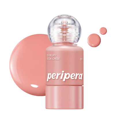 Peripera Syrupy Tok Cheek Liquid Blush 01 Light Peach front view