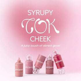 Peripera Syrupy Tok Cheek Liquid Blush 04 Sunshine Fig bottle cap open