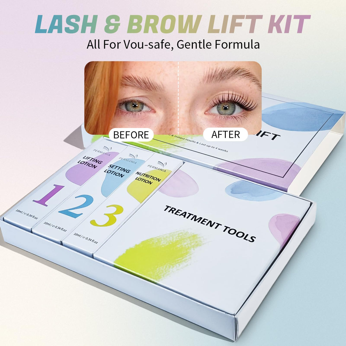 PERMANIA lash lift kit packaging and contents