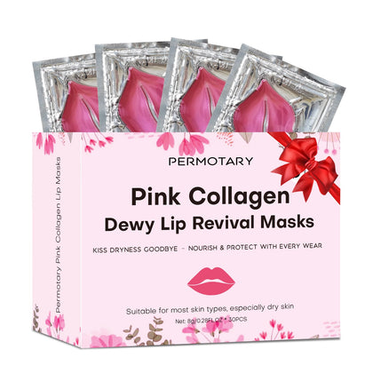 Permotary 30 PCS Collagen Lip Mask front view packaging