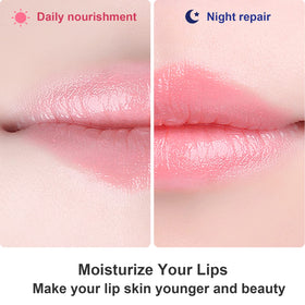 Permotary Collagen Lip Mask in use during skincare routine