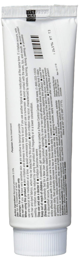 Perrigo Acne Gel tube with label details