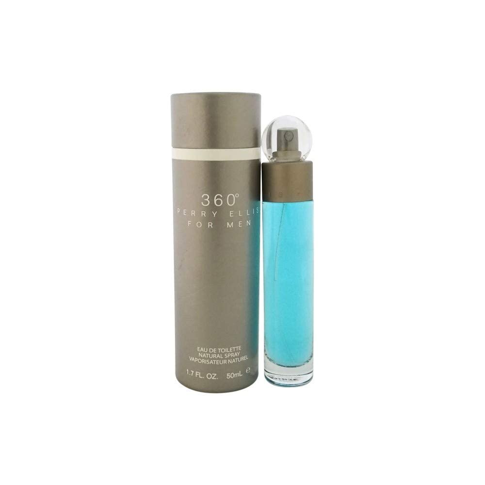 Perry Ellis 360 Eau De Toilette Spray 1.7oz bottle side view
