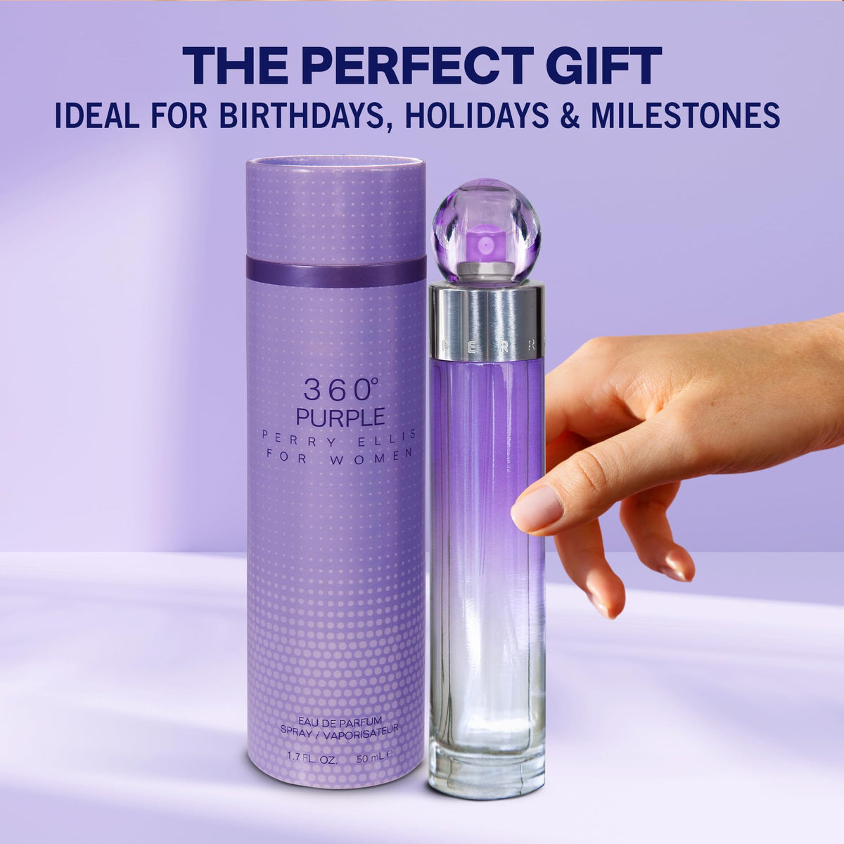 Perry Ellis 360° Purple Eau De Parfum Spray packaging