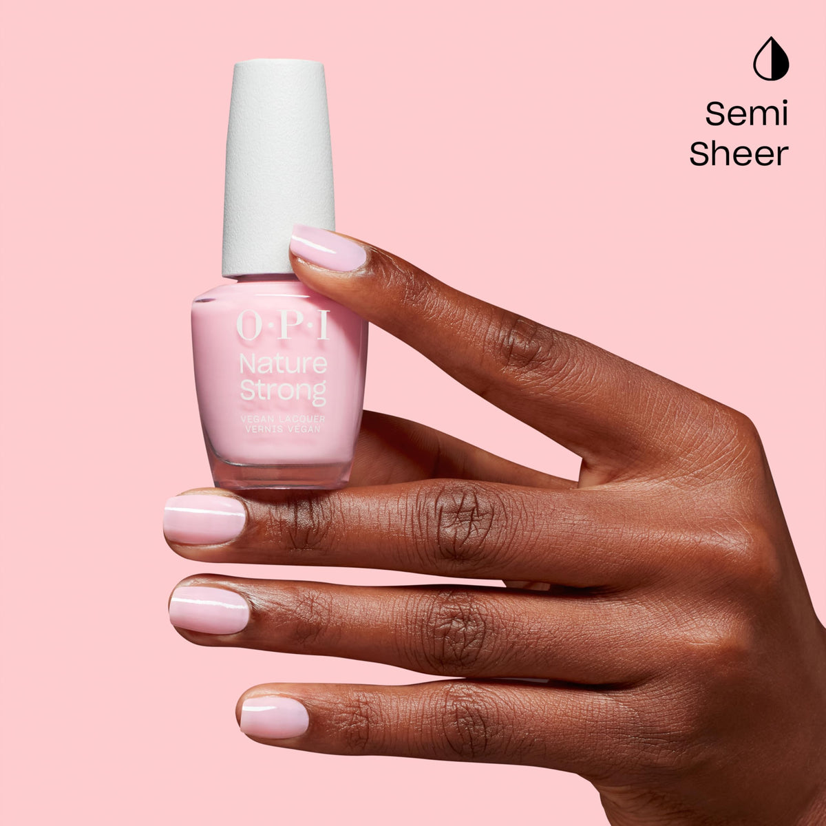 Person applying OPI Nature Strong Blossom Into Awesome Nail Polish