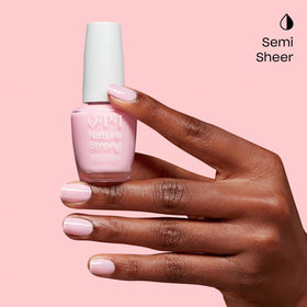 Person applying OPI Nature Strong Blossom Into Awesome Nail Polish