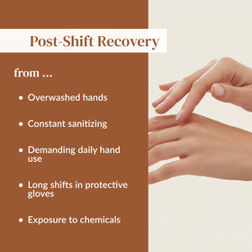 Person relaxing with Epielle Hydrating Gloves on hands