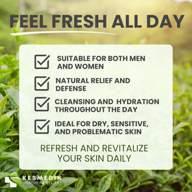 Person using KESMEDIK Tea Tree Body Wash in the shower
