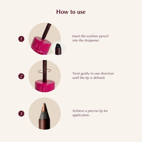 PERSONA 24HR Eyeliner Pencil sharpened tip for precise application
