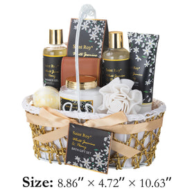 Personalised gift note card in Saint Roy Spa Gift Basket
