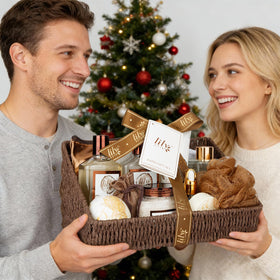 Personalised gift note card included in the basket