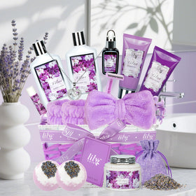 Personalised gift note card included with LILY ROY spa kit