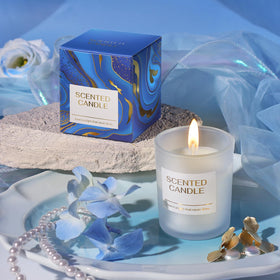 Personalised greeting card with dried flowers in BodyRefresh gift basket