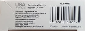 Personna Double Edge Razor Blades side view showing packaging