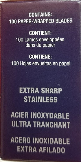 Personna Double Edge Razor Blades with razor for demonstration