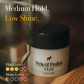 Pete & Pedro Hair Styling Clay 2 oz side view