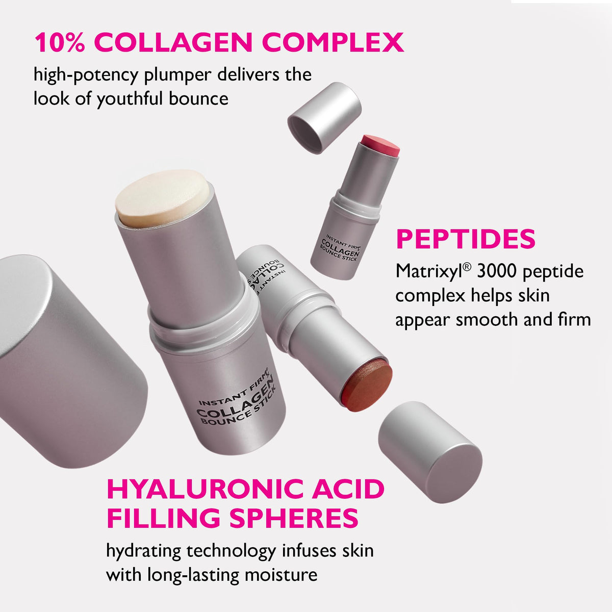 Peter Thomas Roth Instant FIRMx® Collagen Bounce Stick in use