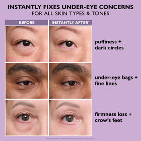Peter Thomas Roth Instant FIRMx Eye Tightener texture on finger
