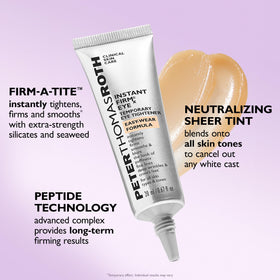 Peter Thomas Roth Instant FIRMx Eye Tightener with other skincare products