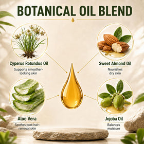 Peunitory Cyperus Rotundus Oil application on skin