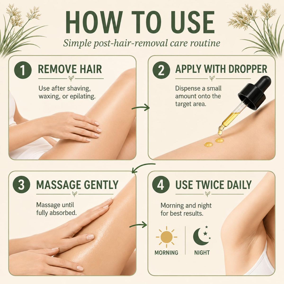 Peunitory Cyperus Rotundus Oil lifestyle use on legs