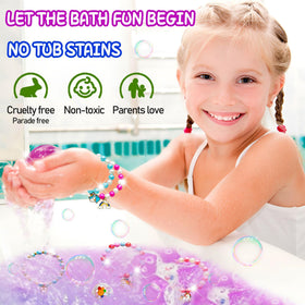 Phaorui Unicorn Bath Bombs dissolving in water