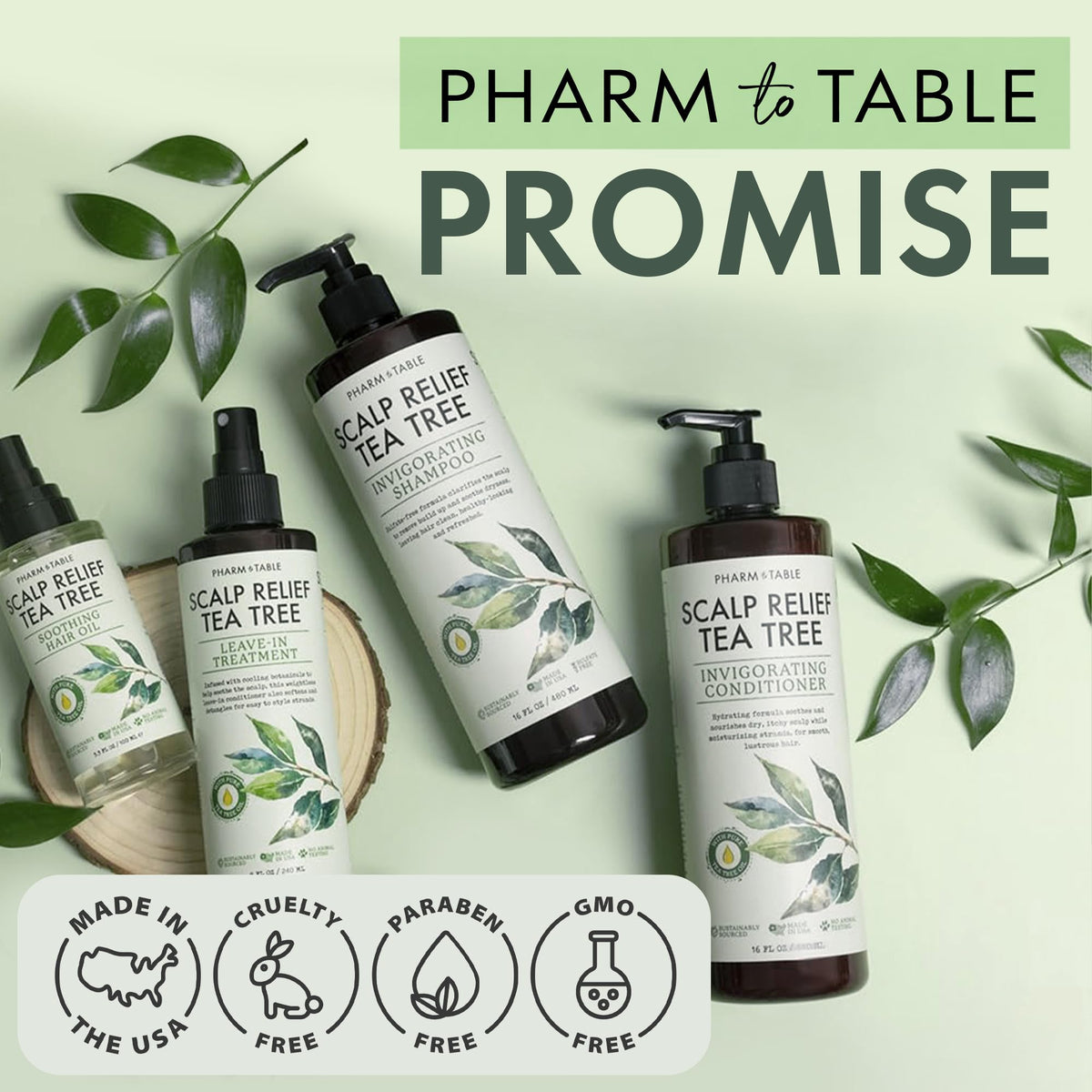 PHARM TO TABLE Leave In Conditioner Spray lifestyle scene