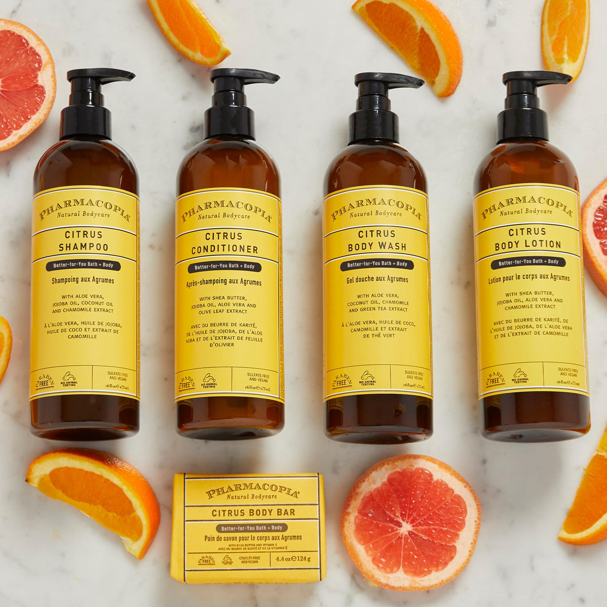 Pharmacopia Citrus Body Lotion with eco-friendly packaging