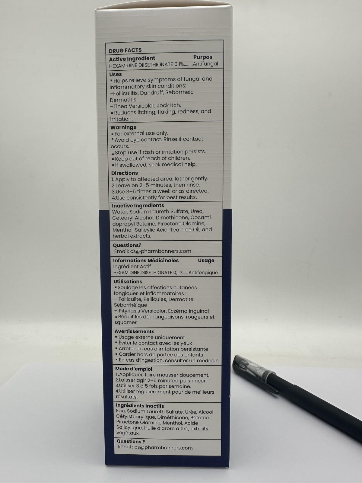 PHARMBANNER Anti-Fungal Shampoo and Conditioner with ingredients