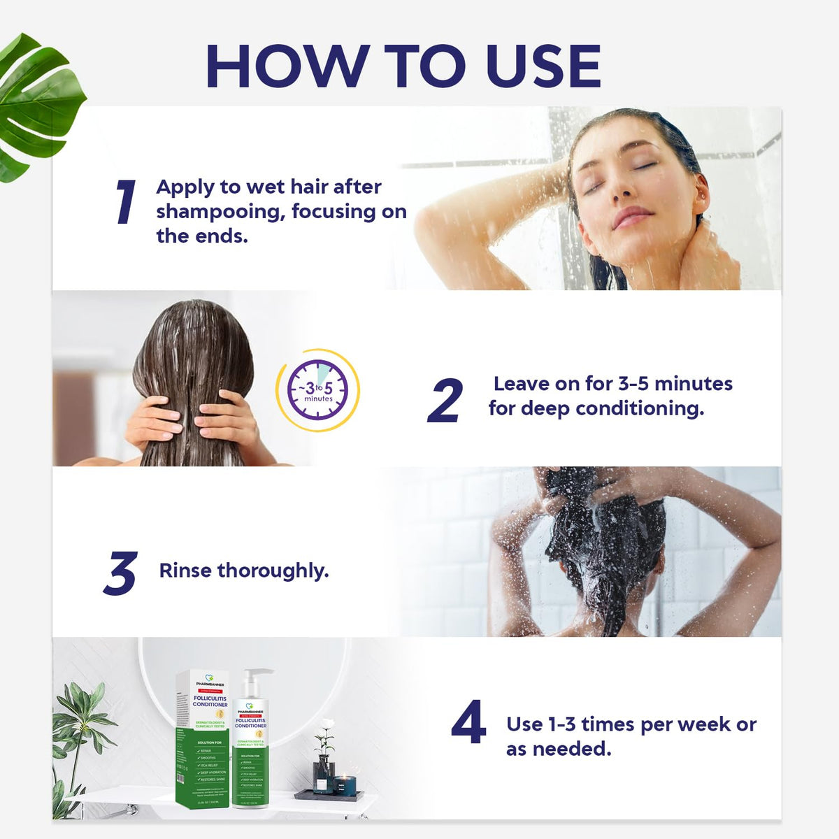 PHARMBANNER Folliculitis Itch Relief Conditioner texture close-up