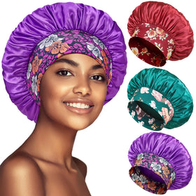 PHILIGHTS 3PCS Satin Bonnets front view in various colours