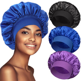 PHILIGHTS Satin Bonnet Hair Bonnet for Sleeping front view