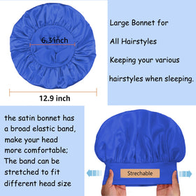 PHILIGHTS Satin Bonnet showing soft stretchy band