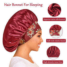 PHILIGHTS Satin Bonnet worn by a woman at night