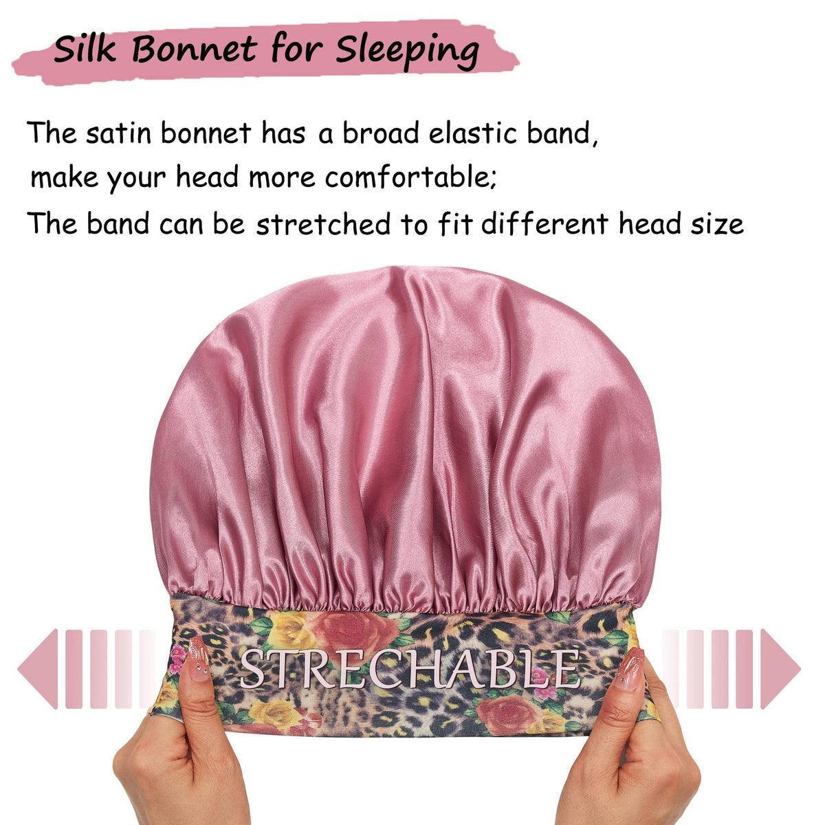 PHILIGHTS satin bonnets showing soft silk texture