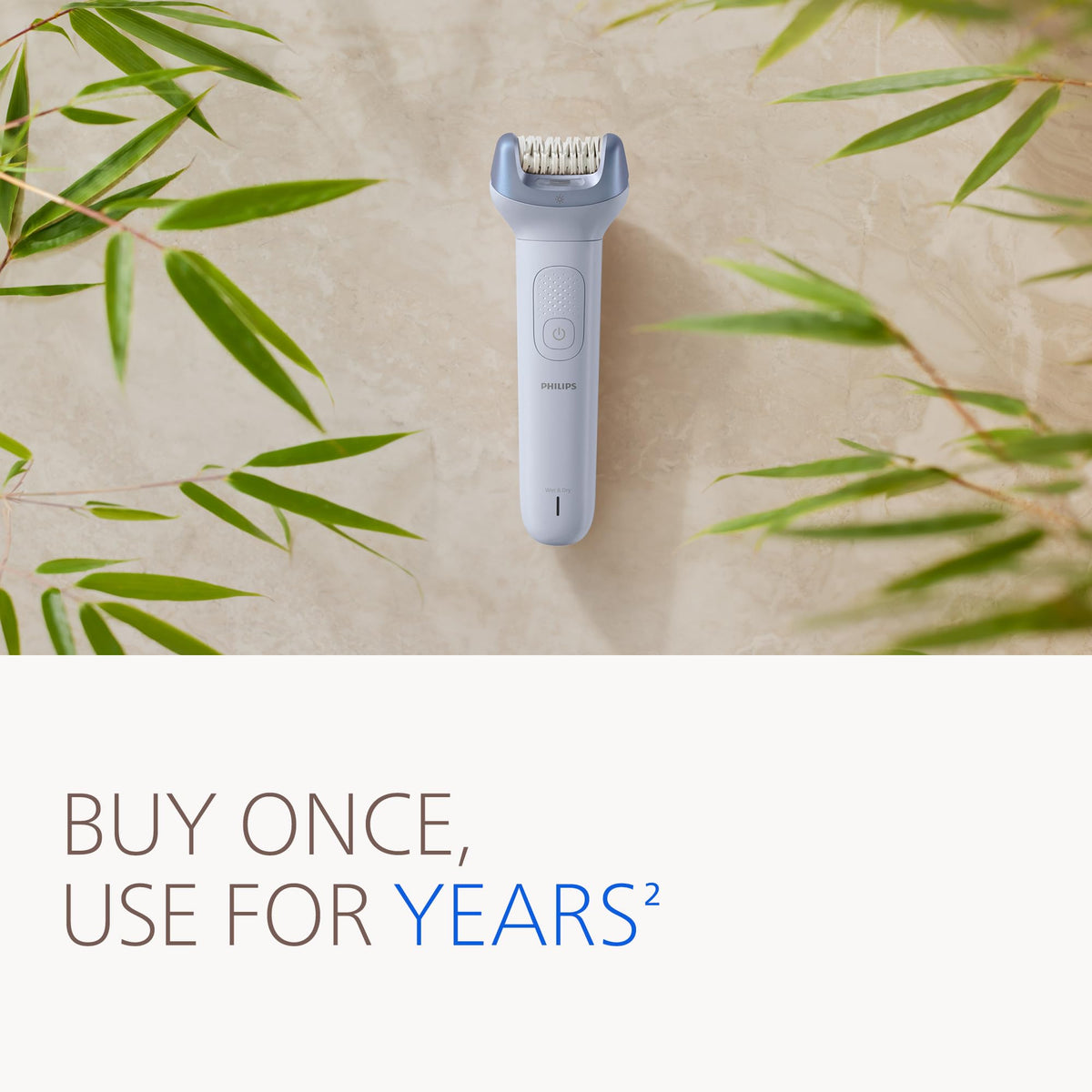PHILIPS Epilator Series 8000 side view with matte finish