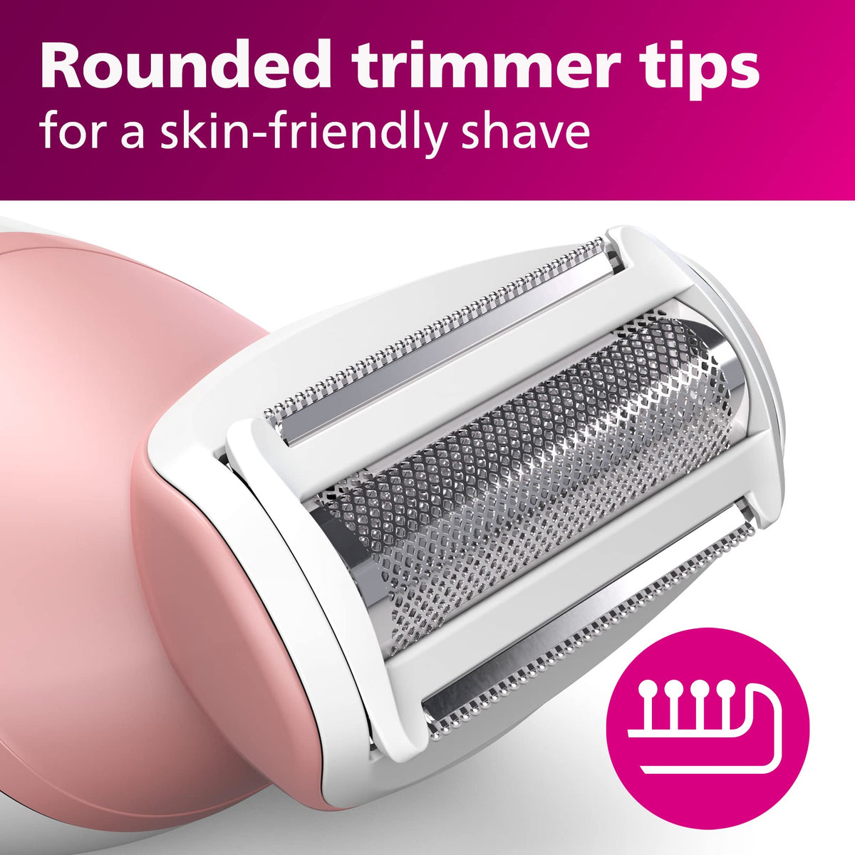 Philips Lady Shaver Series 6000 in use during a shower