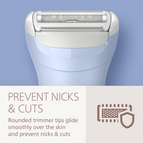 Philips Lady Shaver Series 6000 with anti-slip grip handle