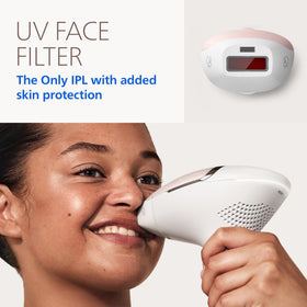 PHILIPS Lumea IPL device in use on leg