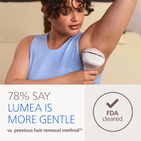 PHILIPS Lumea IPL device with curved attachment for body
