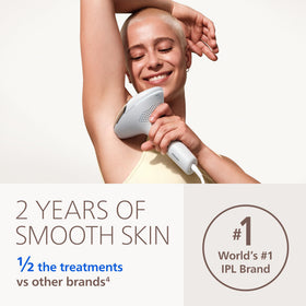 PHILIPS Lumea IPL Hair Removal Device side view with cleaning cloth